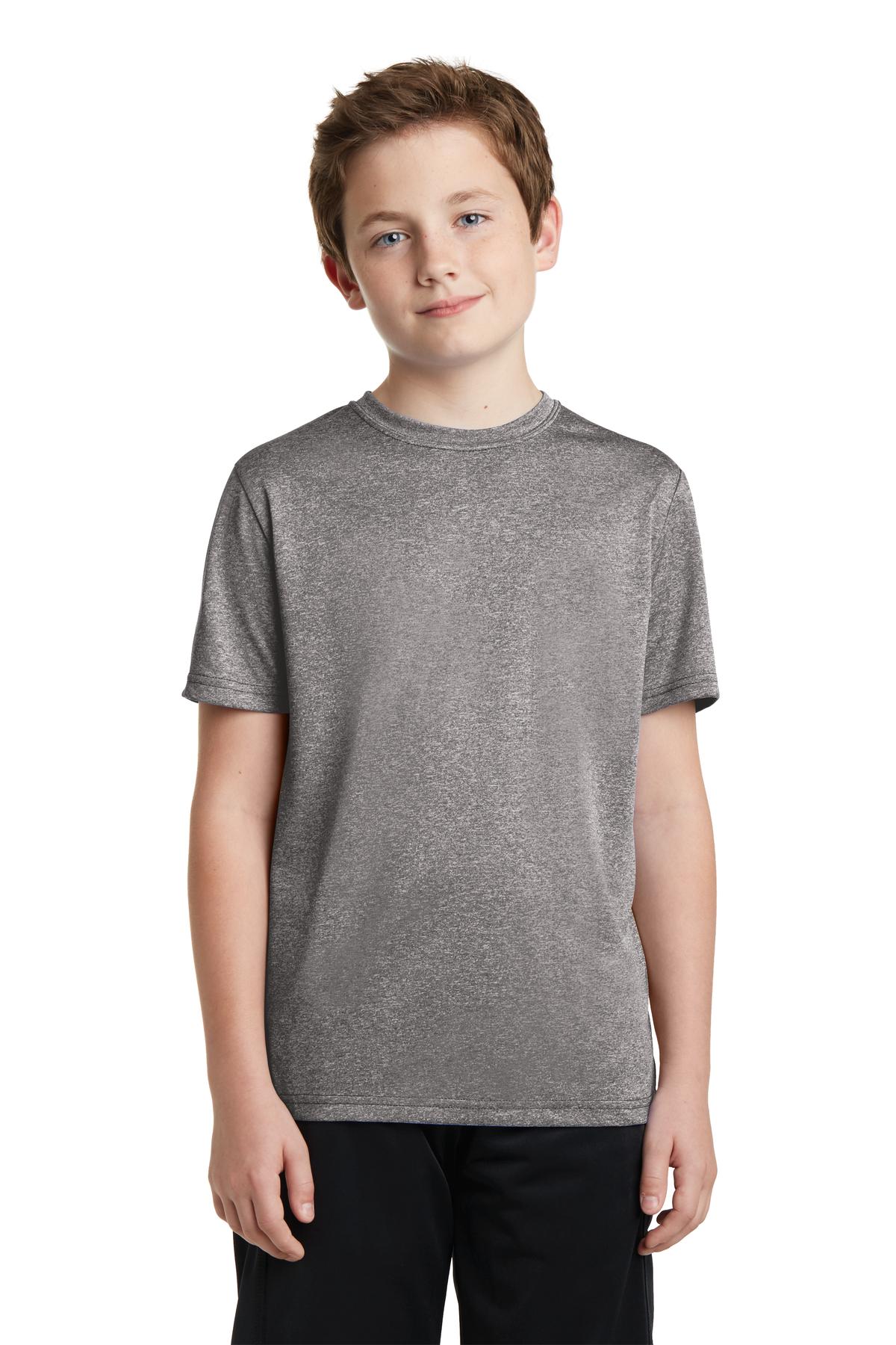 Sport-Tek® Youth Heather Contender Crewneck Short Sleeve Tee