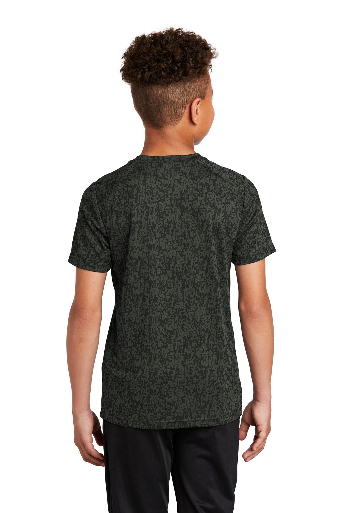 Sport-Tek® Youth Digi Camo Crewneck Short Sleeve Tee