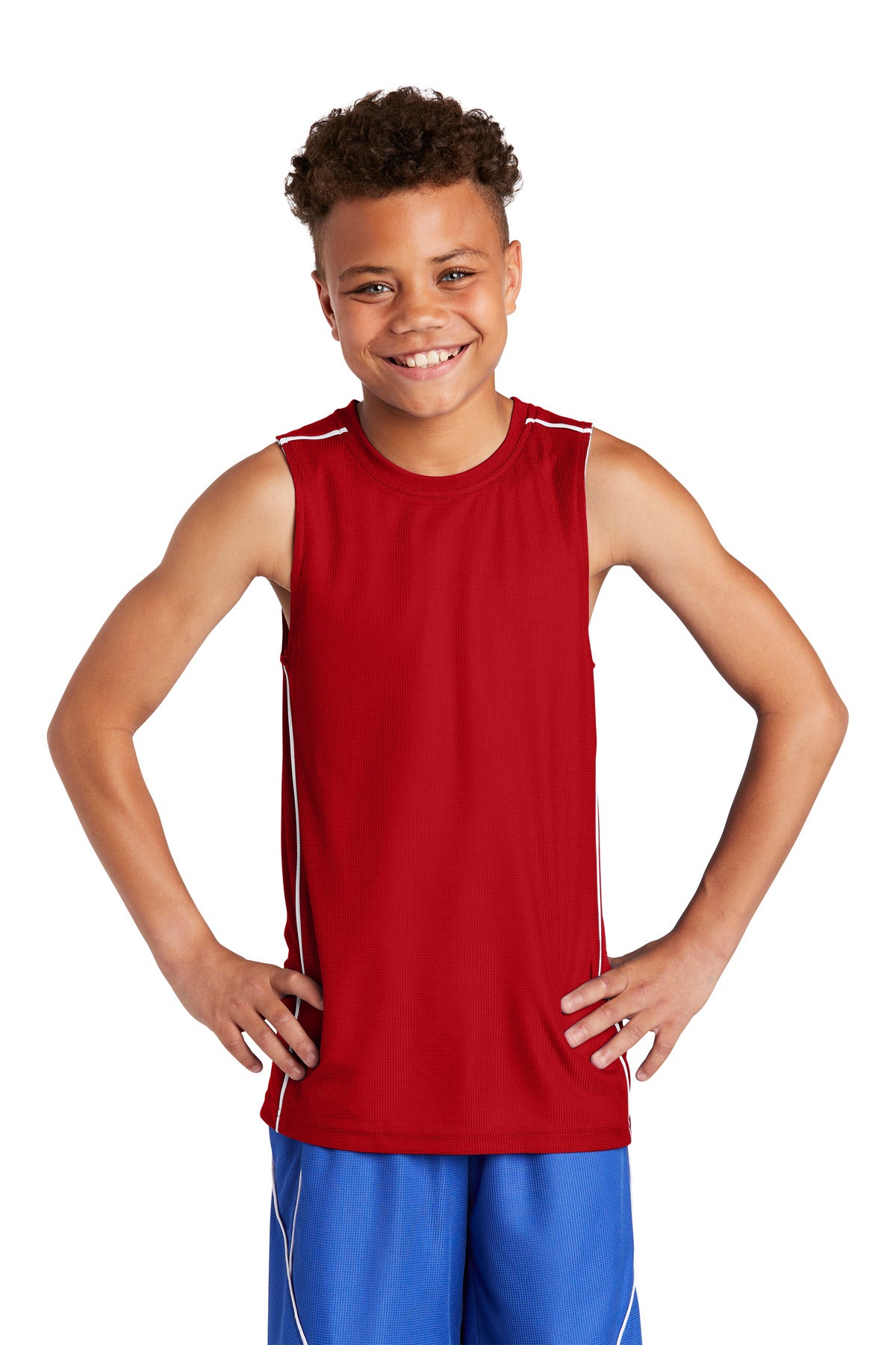 Sport-Tek® Youth Posi Charge Mesh Reversible Sleeveless Tee