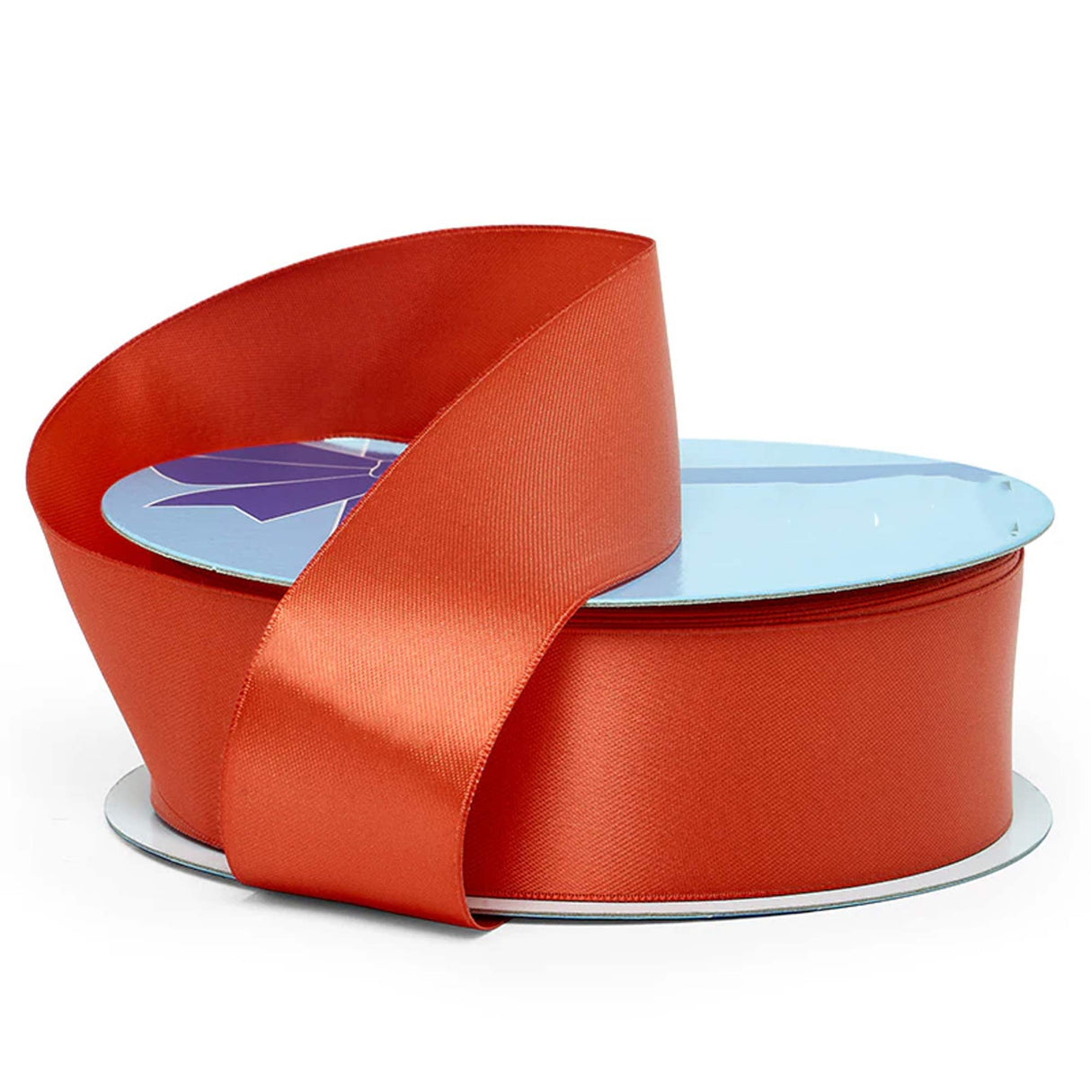 Glossy Finish Ribbon – Premium Satin Weave 7/8 '' X 50 yd Double Faced 1 / roll Dark Coral