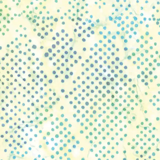 Cotton Print Yellow Diamond Dots Fabric 44/45"