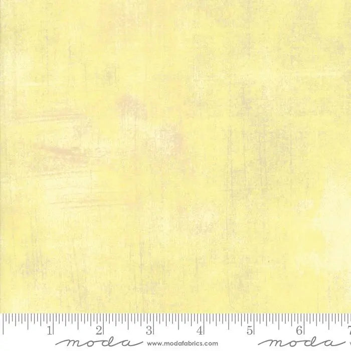 Cotton Fabric Yellow Grunge Basics Lemon Grass 44/45" Per Yard