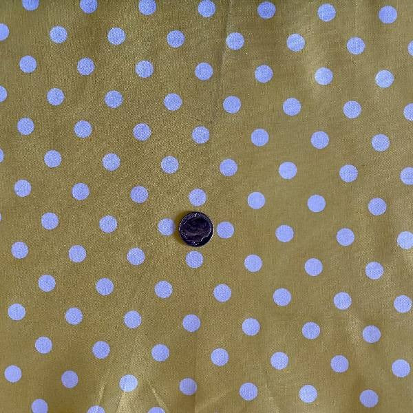 Small Polka Dot Poly Cotton Fabric - Multi-Color Polka Dots, 60" Width