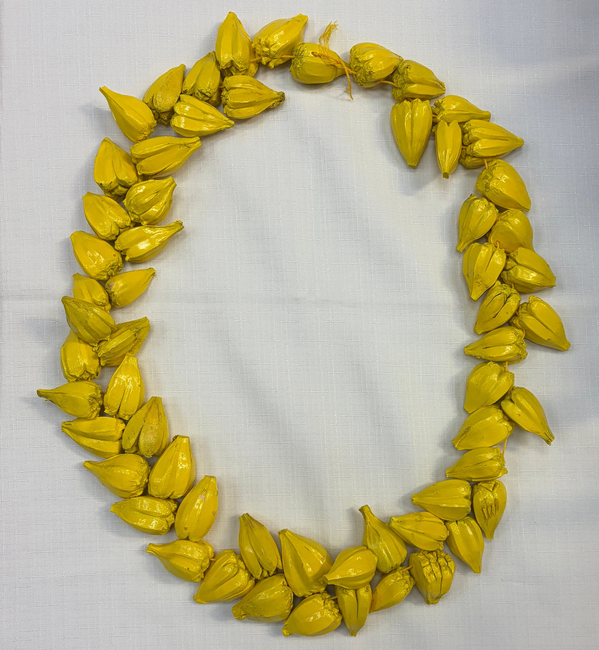 Ula Fala Necklace - Traditional Samoan Necklace, Black, Red, Natural, Yellow, White (1 Piece)