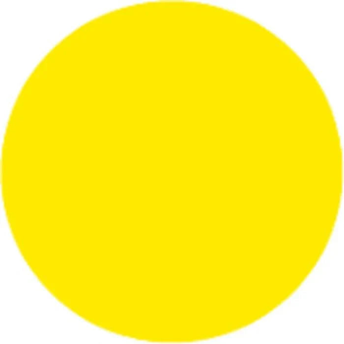 Sign 651 Oracal Vinyl Fabric - Yellow, High Gloss Calendered Vinyl Film, 15" High X 12" Wide (1 Foot)