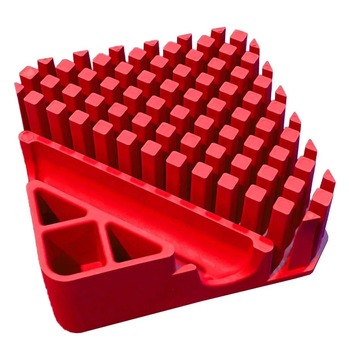 Plastic Desk Organizer Cardinal Red 4.5in x 4.5in x 1.5in