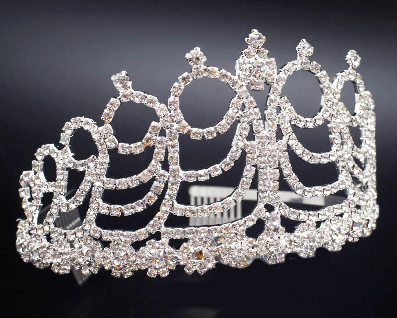 3" Super Size Crown Rhinestone Tiara