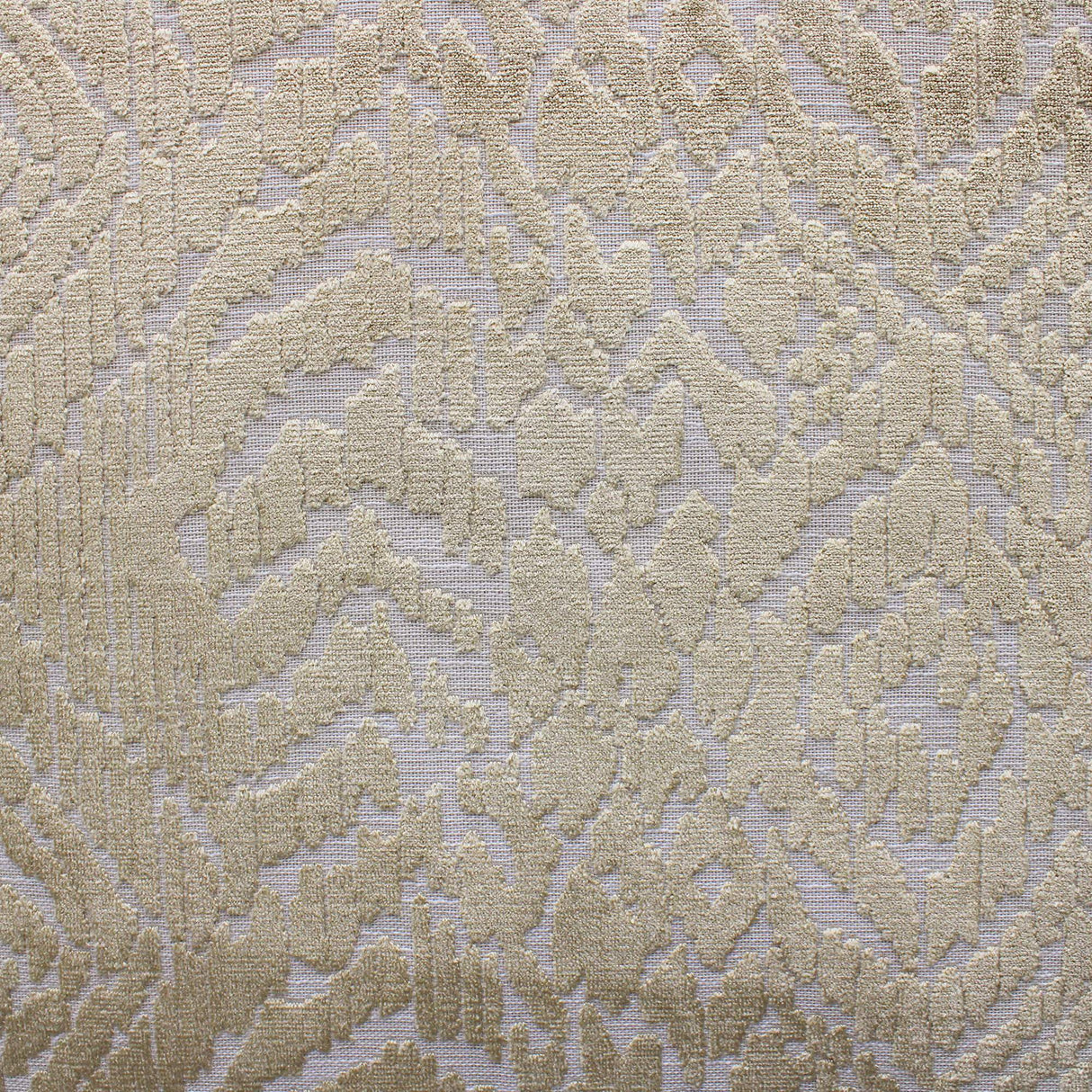 Zadig Cut Velvet Polyester Fabric - All Over Cut Velvet On Linen Look, 56" Width (1 Yard)