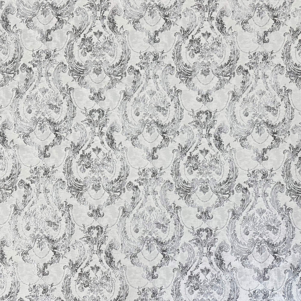 Zalara Collection Faux Silk Fabric - Textured Damask, 55" Width (Sample Book)