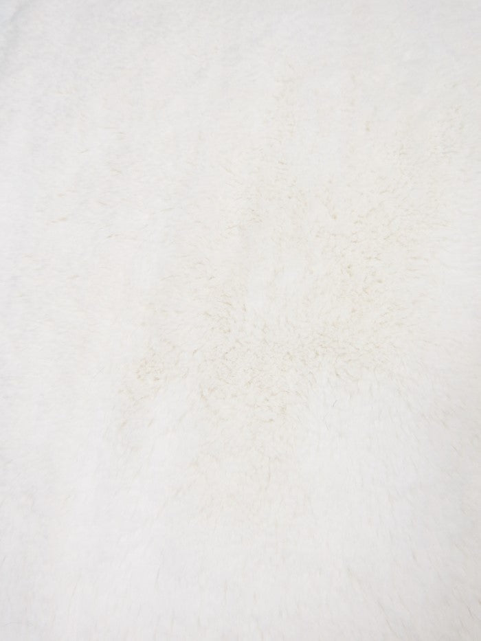 Arctic Rabbit Minky White Fleece Fabric