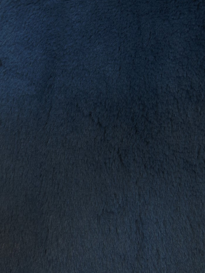 Arctic Rabbit Minky Navy Fleece Fabric