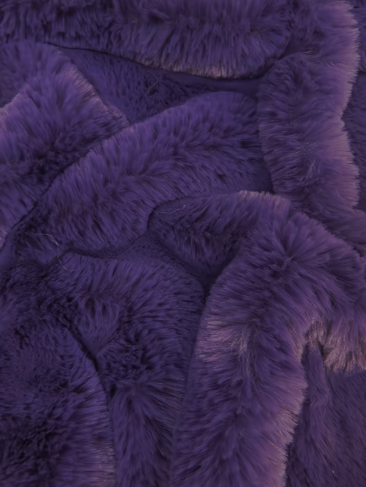 Arctic Rabbit Minky Purple Fabric