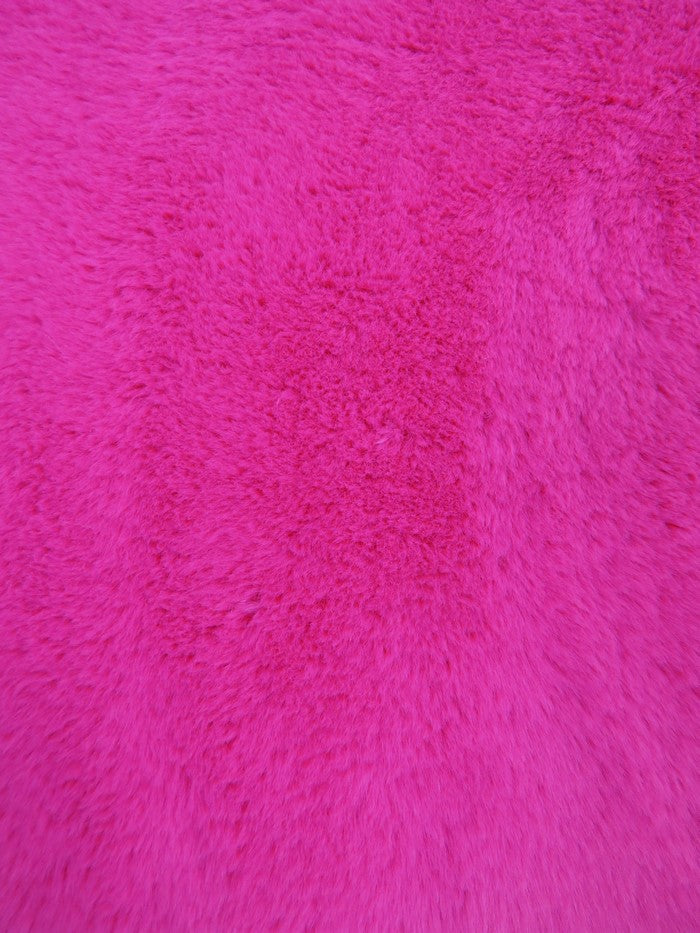 Arctic Rabbit Minky Fuchsia Fleece Fabric