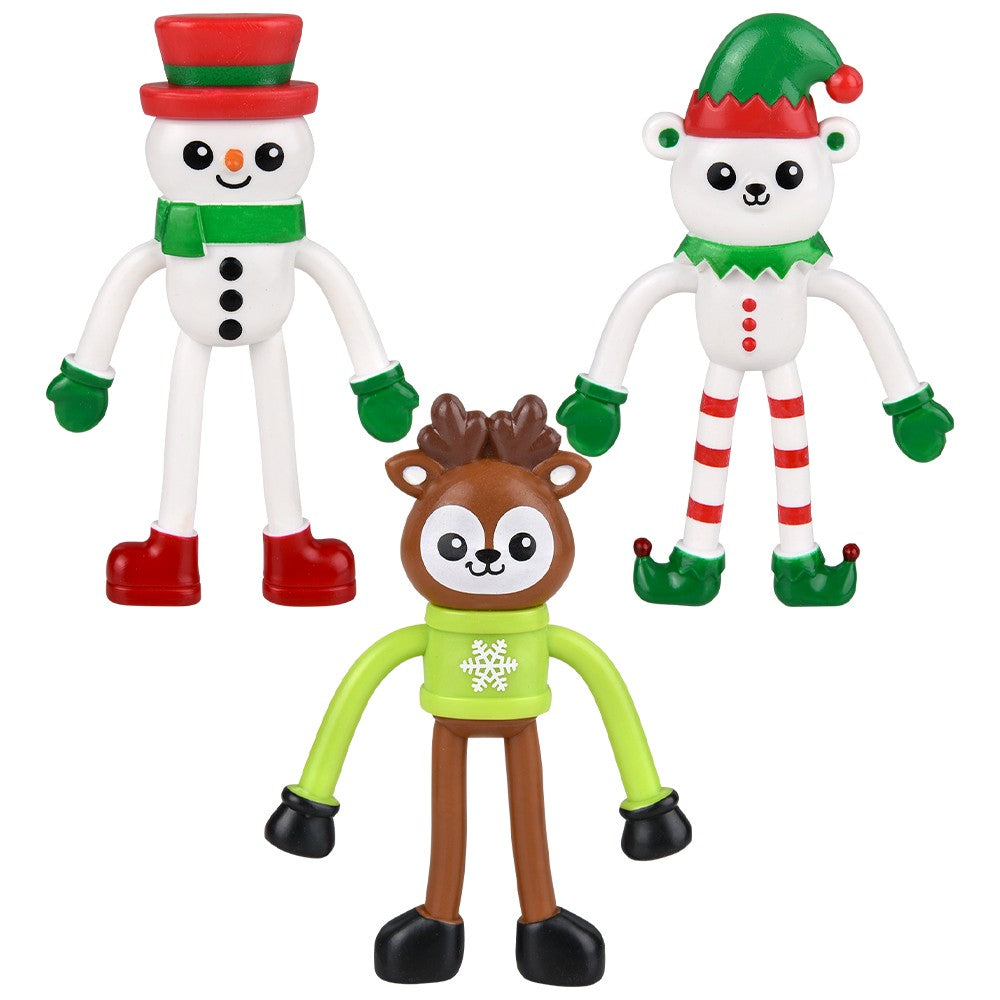 Christmas Bendable Assortment 5" (24 Piece Display)