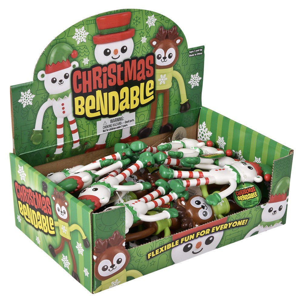 Christmas Bendable Assortment 5" (24 Piece Display)