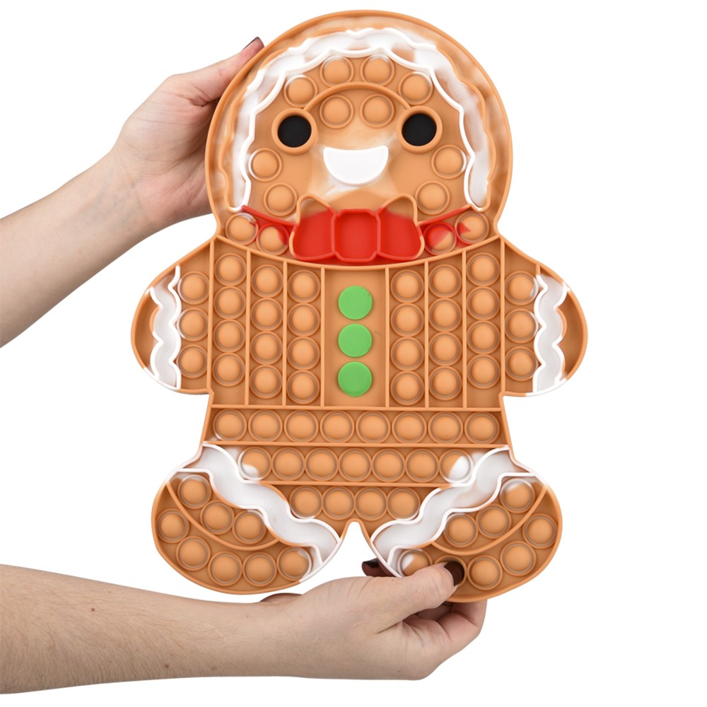 Gingerbread Man Bubble Popper 13"