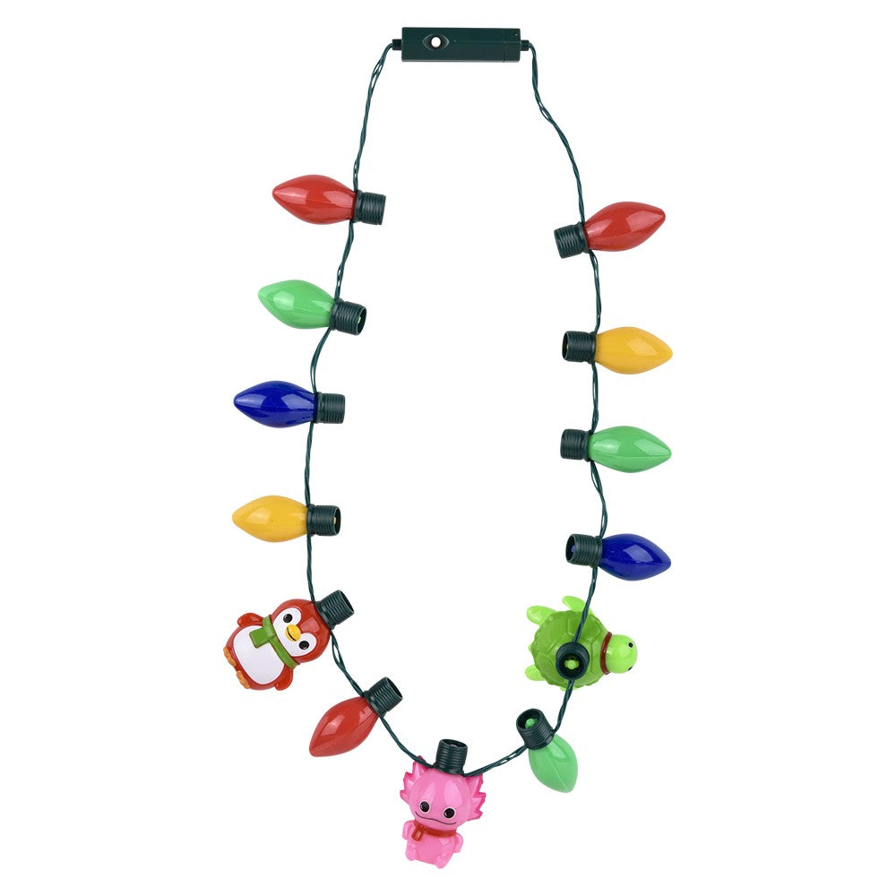 Light-Up Christmas Sea Life Necklace 20"