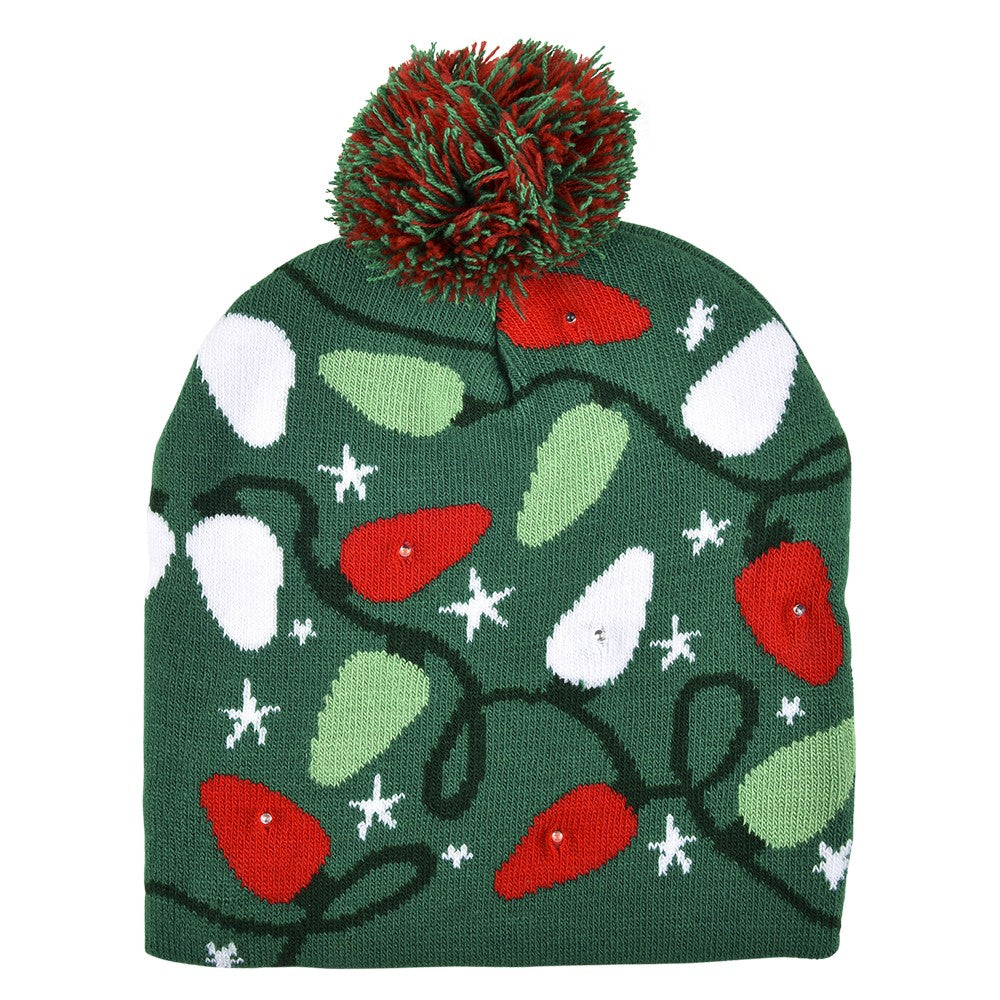 Light-Up Beanie Hat Christmas Bulb (1 PC)