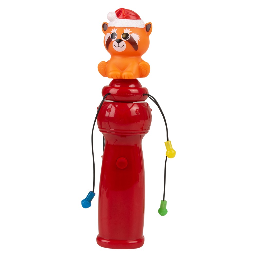 Light-Up Red Panda Christmas Spinning Wand