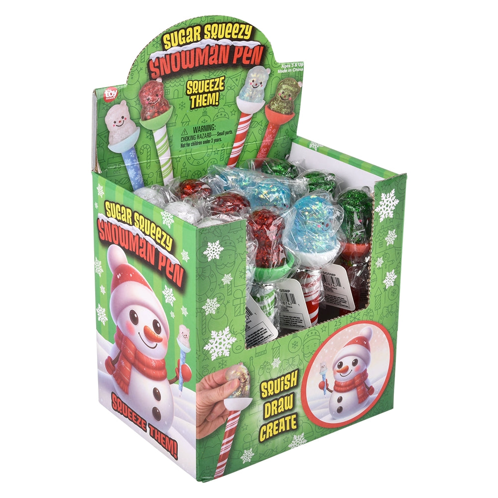Snowman Squeezy Pens (12 PC Display)