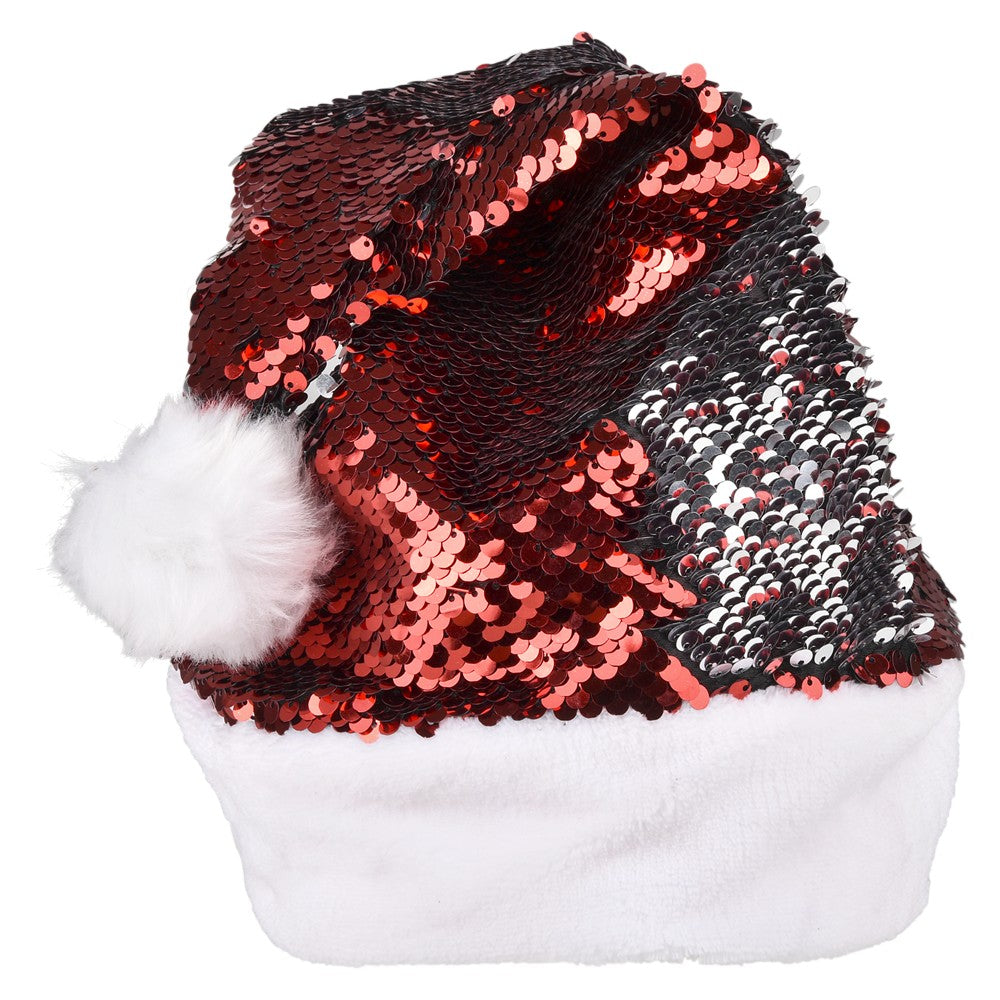 Flip Sequin Santa Hat 16"