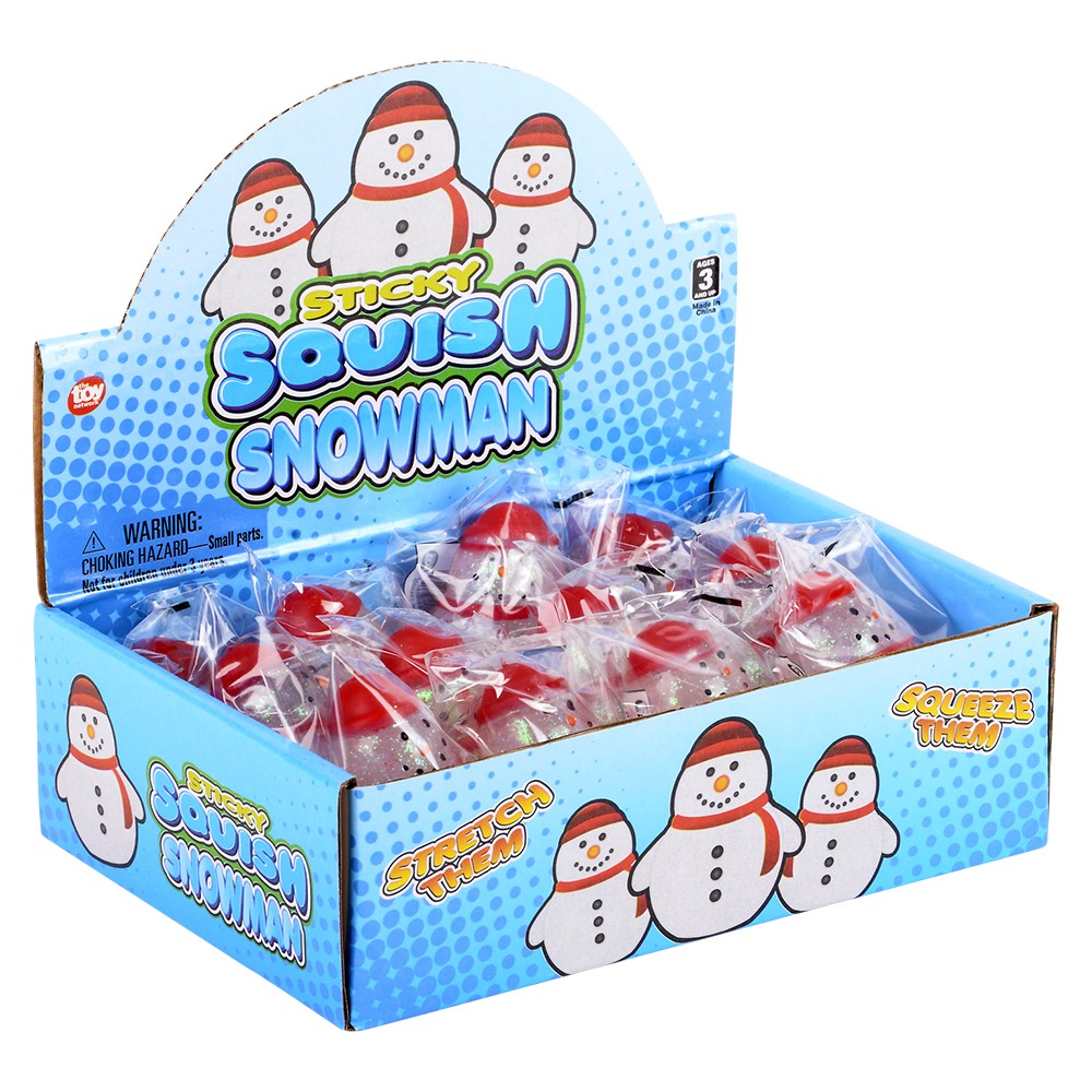 Squish Sticky Snowman (12 PC Display)