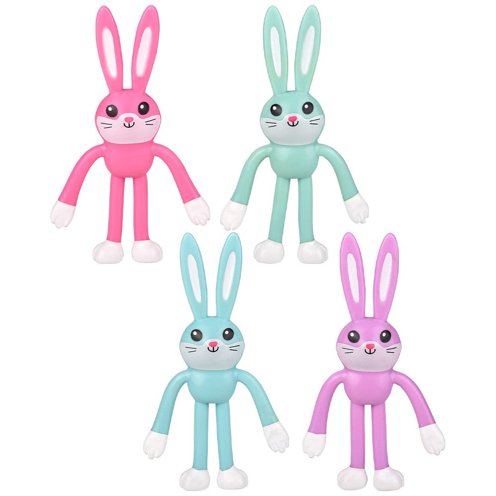 Bendable Easter Bunnies (24 Pc Display)