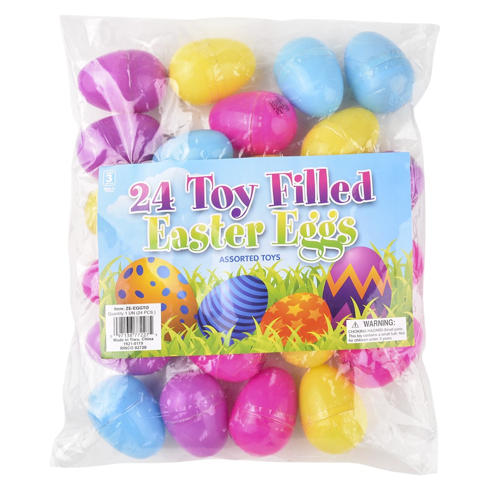 Toy Filled Easter Eggs (24 Pack)