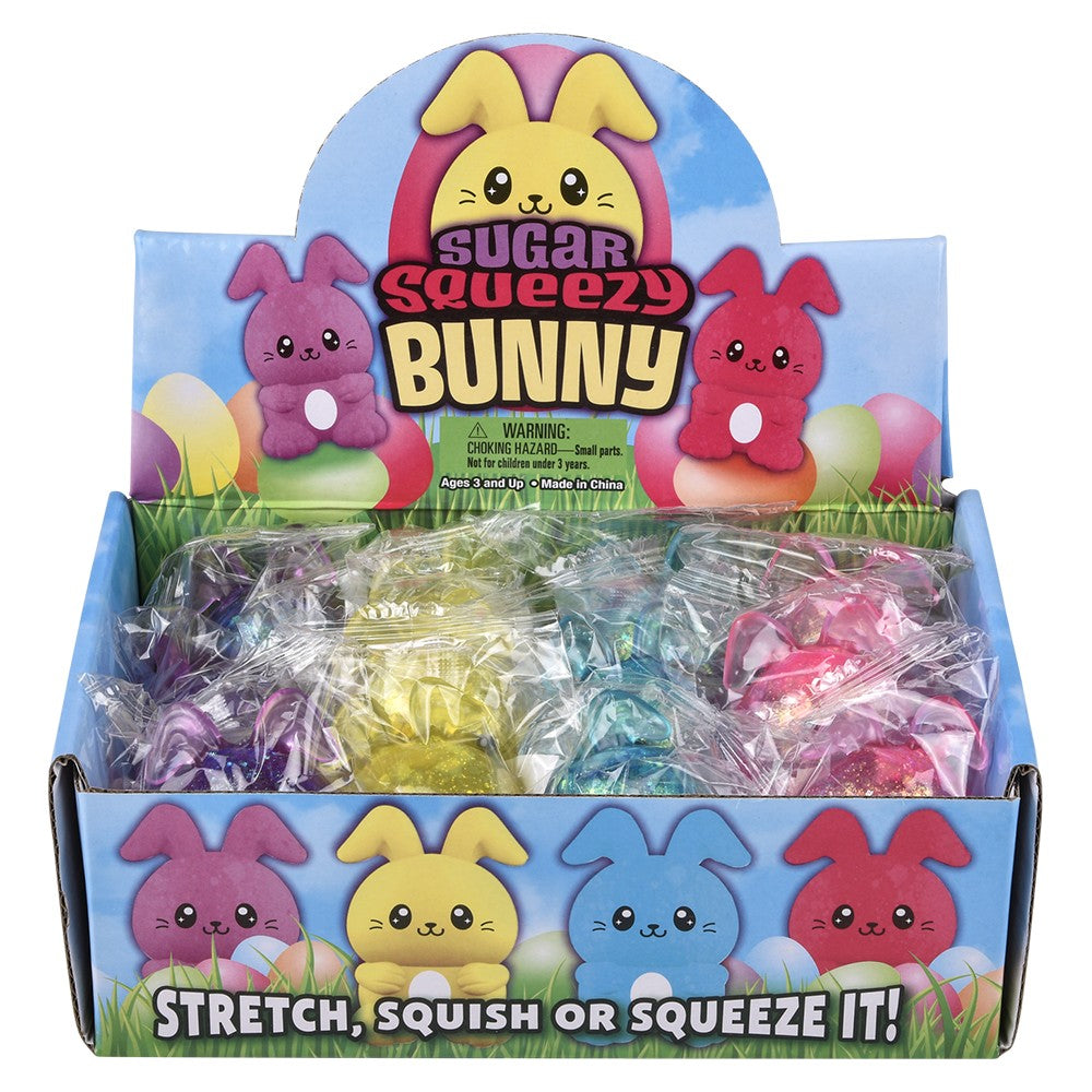 Squeezy Sugar Easter Bunny 2.5" (12 PC Display)