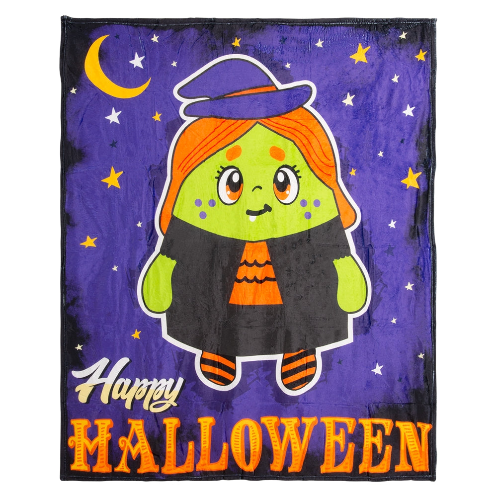 Halloween Blanket Witchy Plush (1 PC)