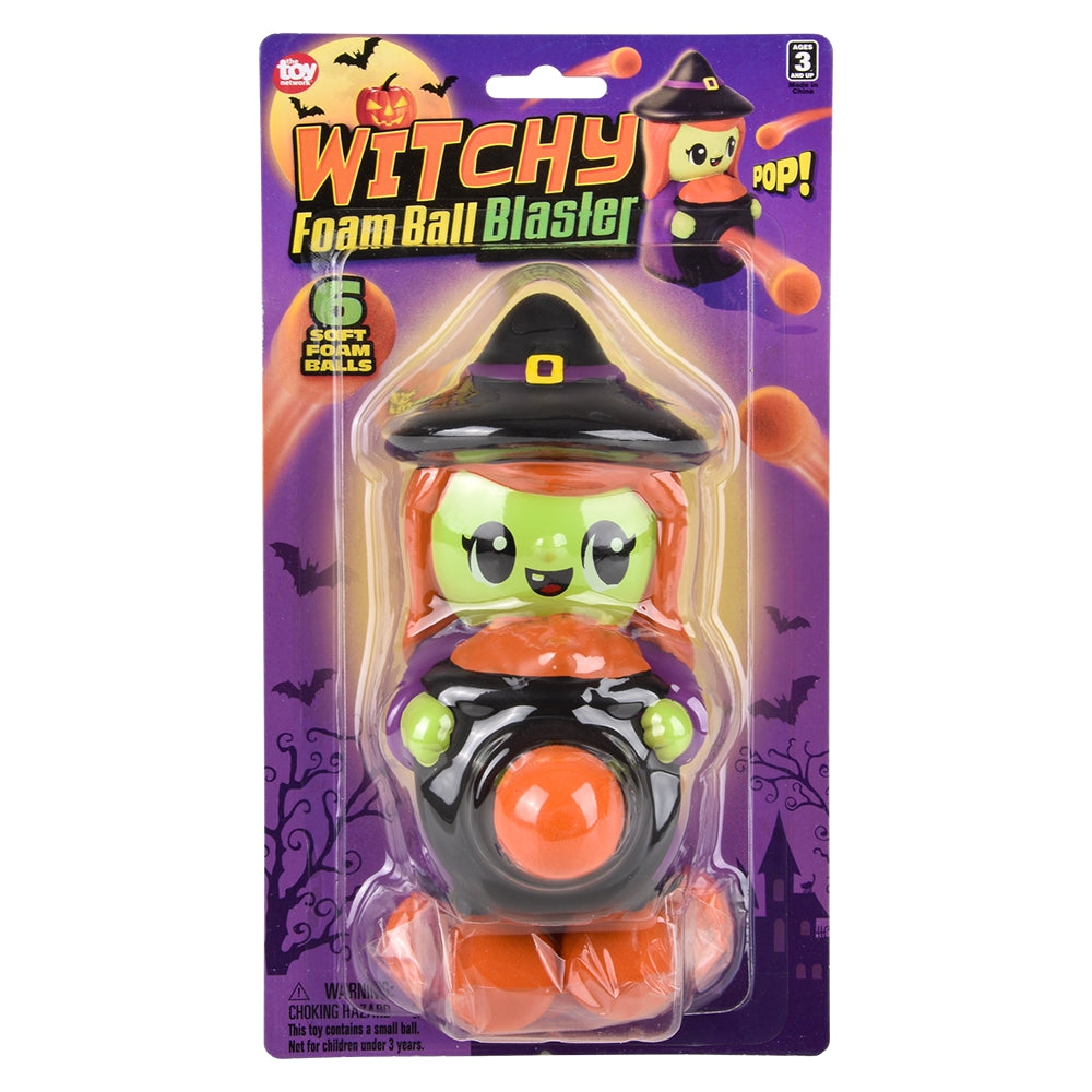 Halloween Witch Foam Ball Blaster (6 Pc)