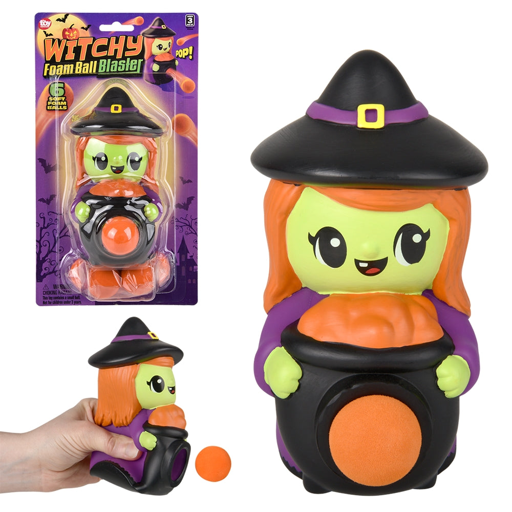 Halloween Witch Foam Ball Blaster (6 Pc)