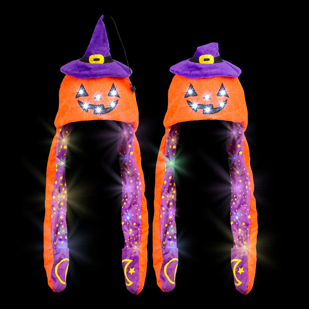 Halloween Jack O' Lantern Light-Up Hat