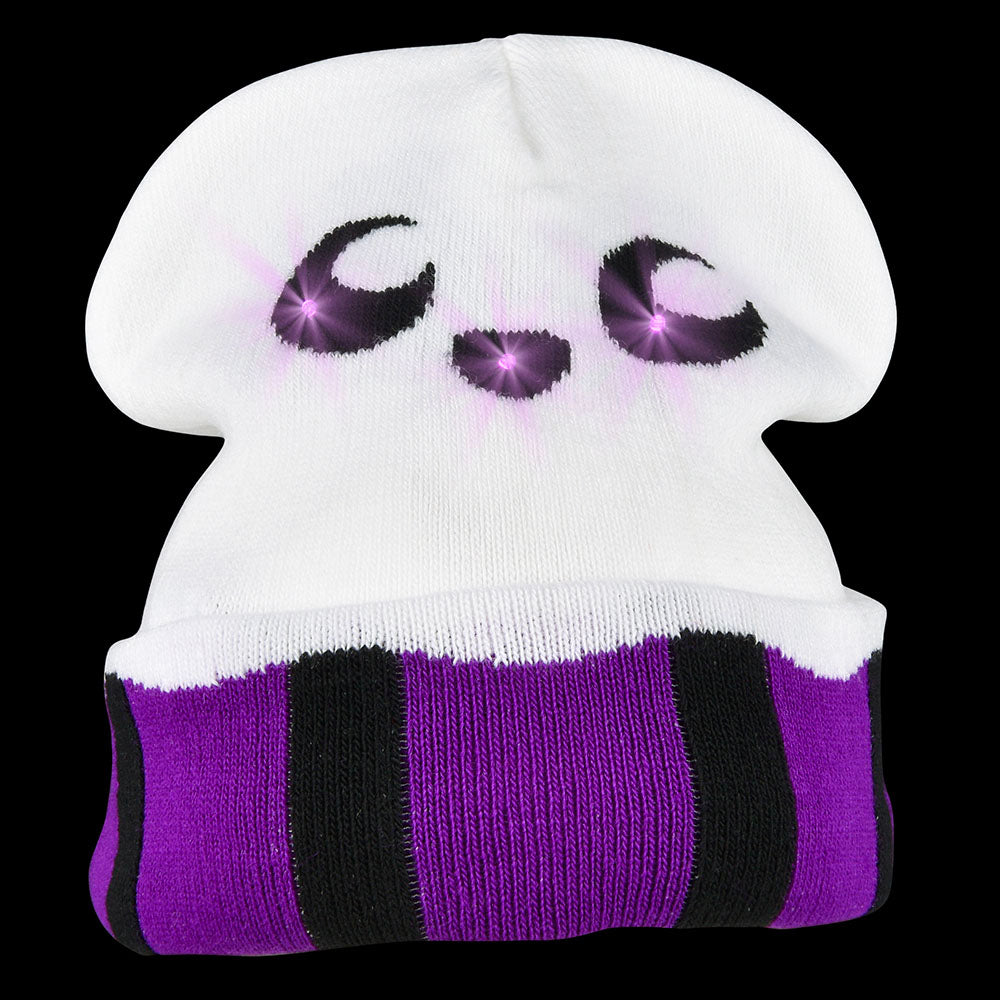 Light-Up Ghost Beanie Hat