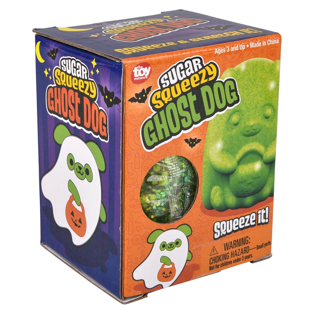 Halloween Ghost Dog Squeezy Toy 4"