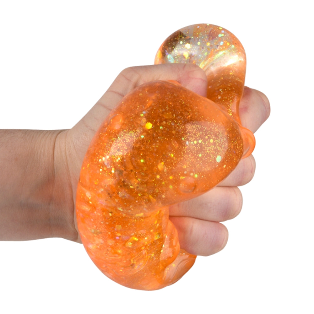 Halloween Pumpkin Bear Squeezy Toy 4"