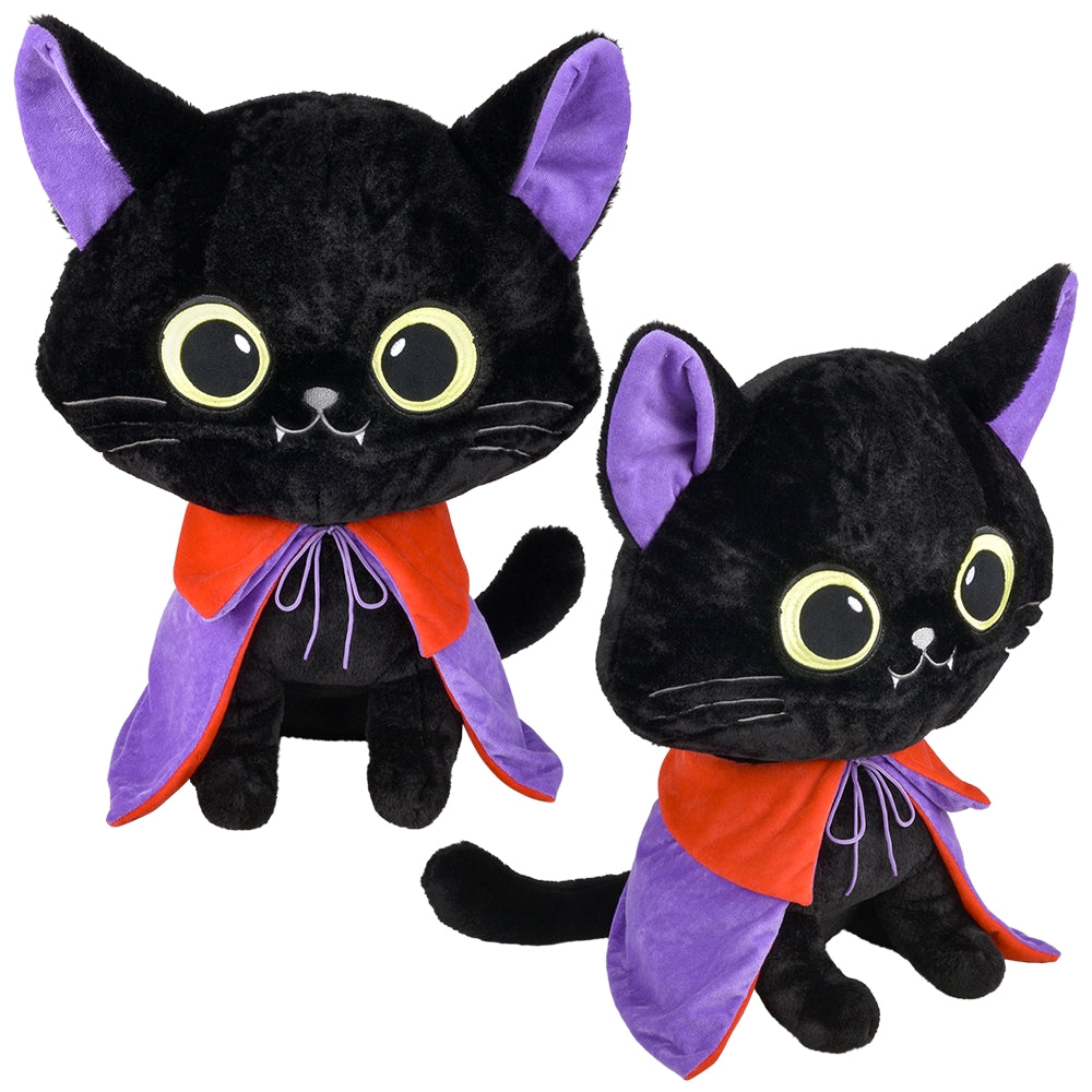 Vampire Cat Plush With Cape 18"
