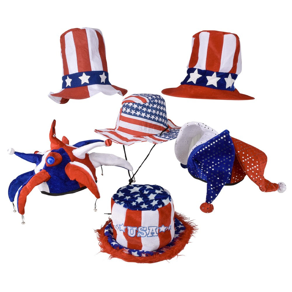 Patriotic Hat Assortment (1 DZ)