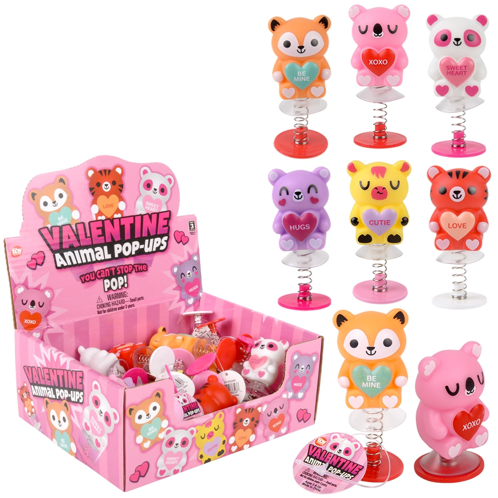 Valentine's Day Animal Pop-Ups (24 Pc Display)