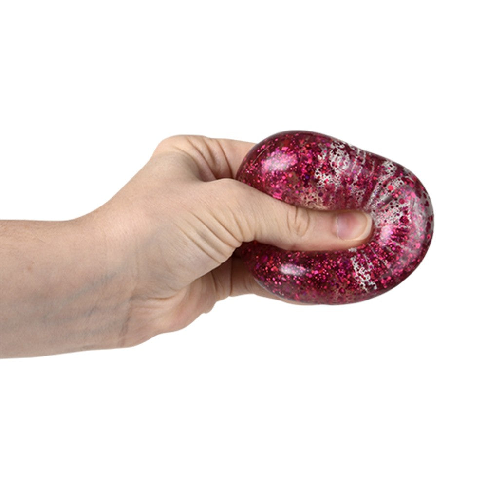 Squeezy Sparkle Heart Stress Toy (12 PC Display)