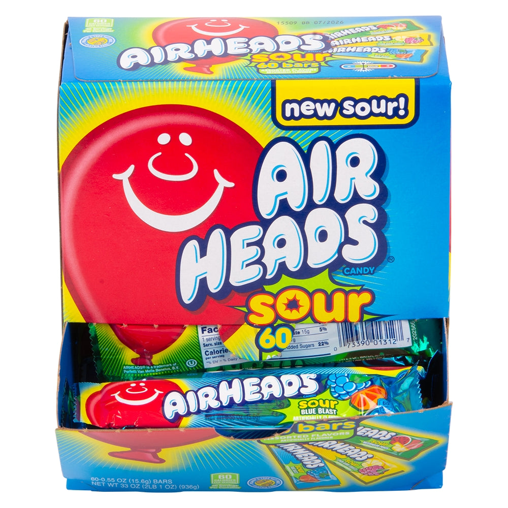 Airheads Sour Bars Assorted (1 Box)