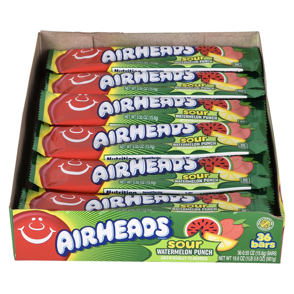 Airheads Sour Watermelon Punch Candy (1 Box)