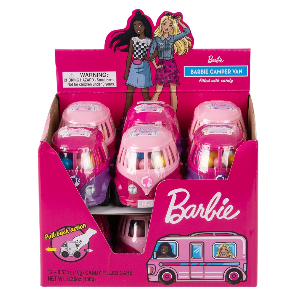 Barbie Pull Back Gumball Camper Van (12 DSP)