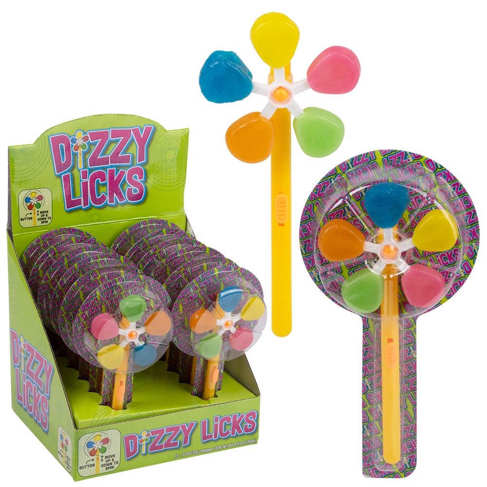 Spinning Lollipop Novelty Candy (12 Pc Display)