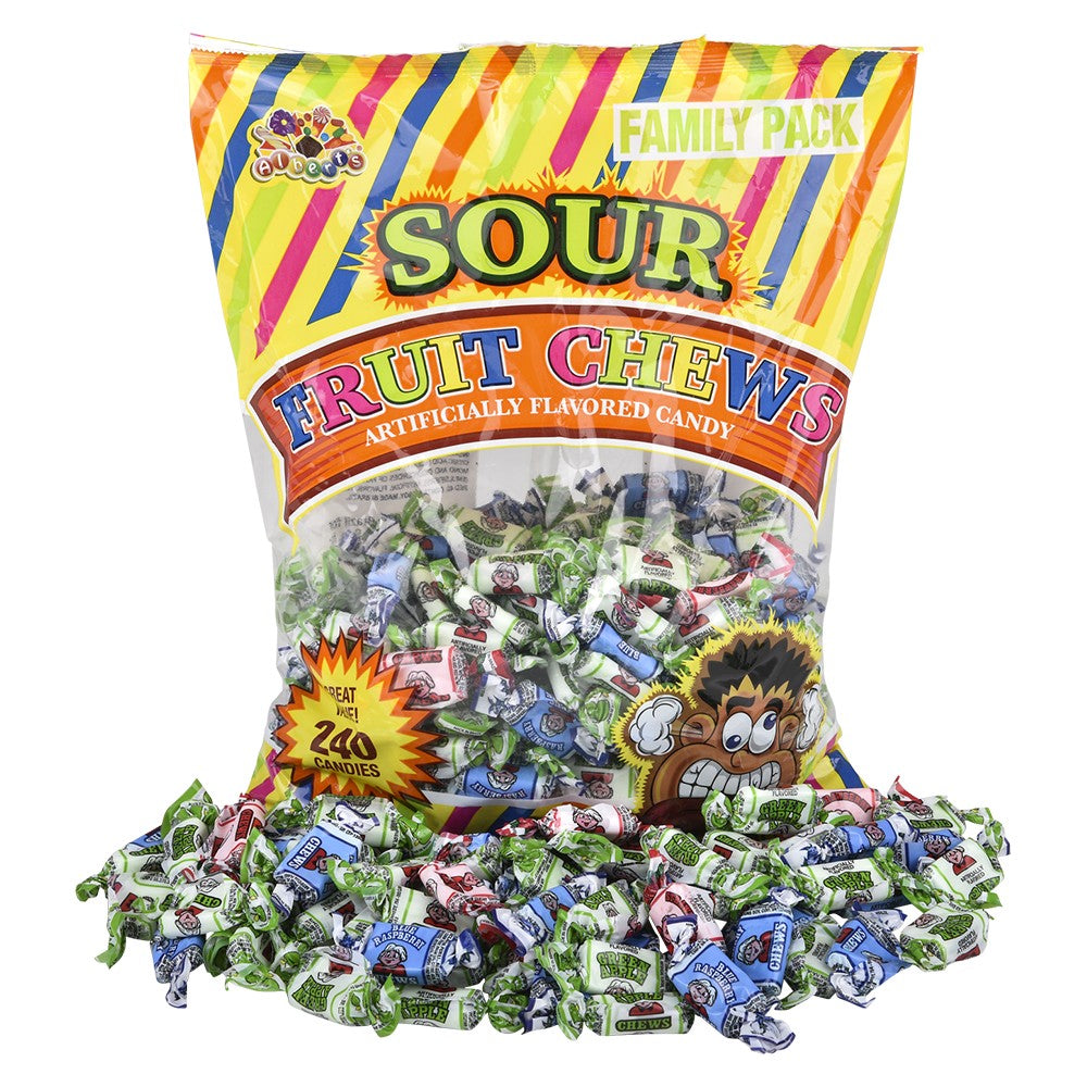Sour Fruit Chews (240 Pc Bag)