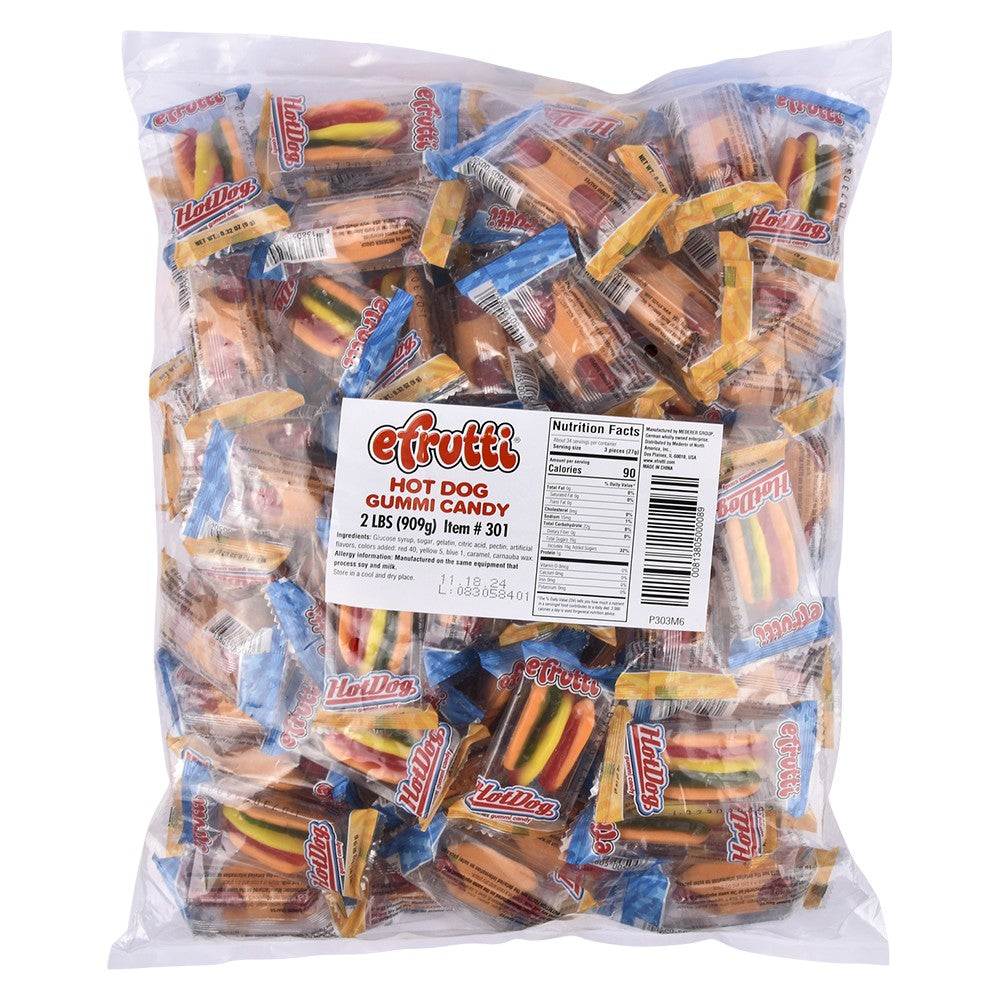 Gummy Hot Dogs 101ct (1 Bag)