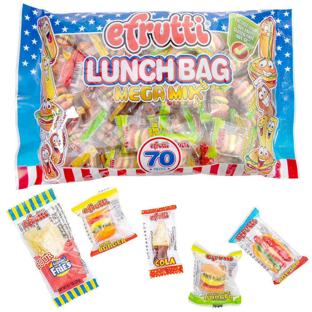 Gummi Lunch Bag Mega Mix (70 Ct)