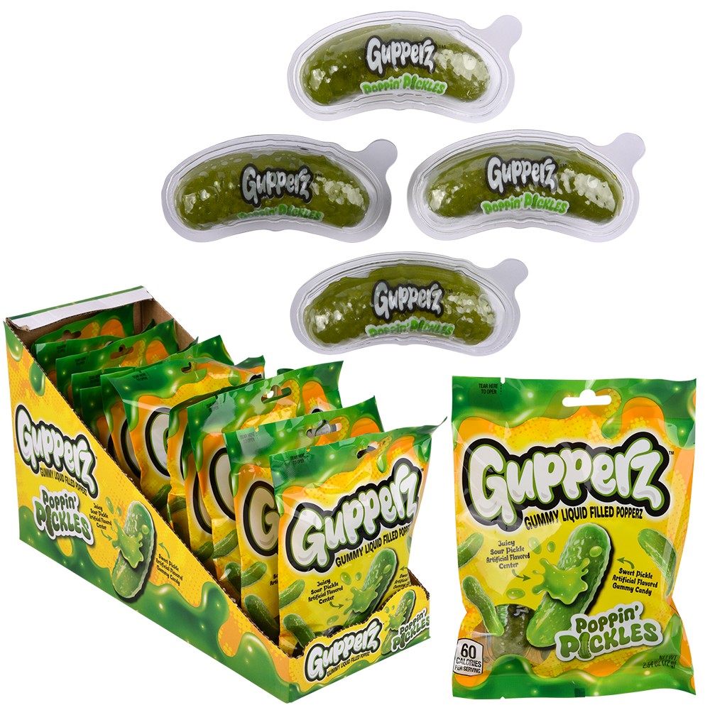 Pickle Popping Candy (12 Bag Display)