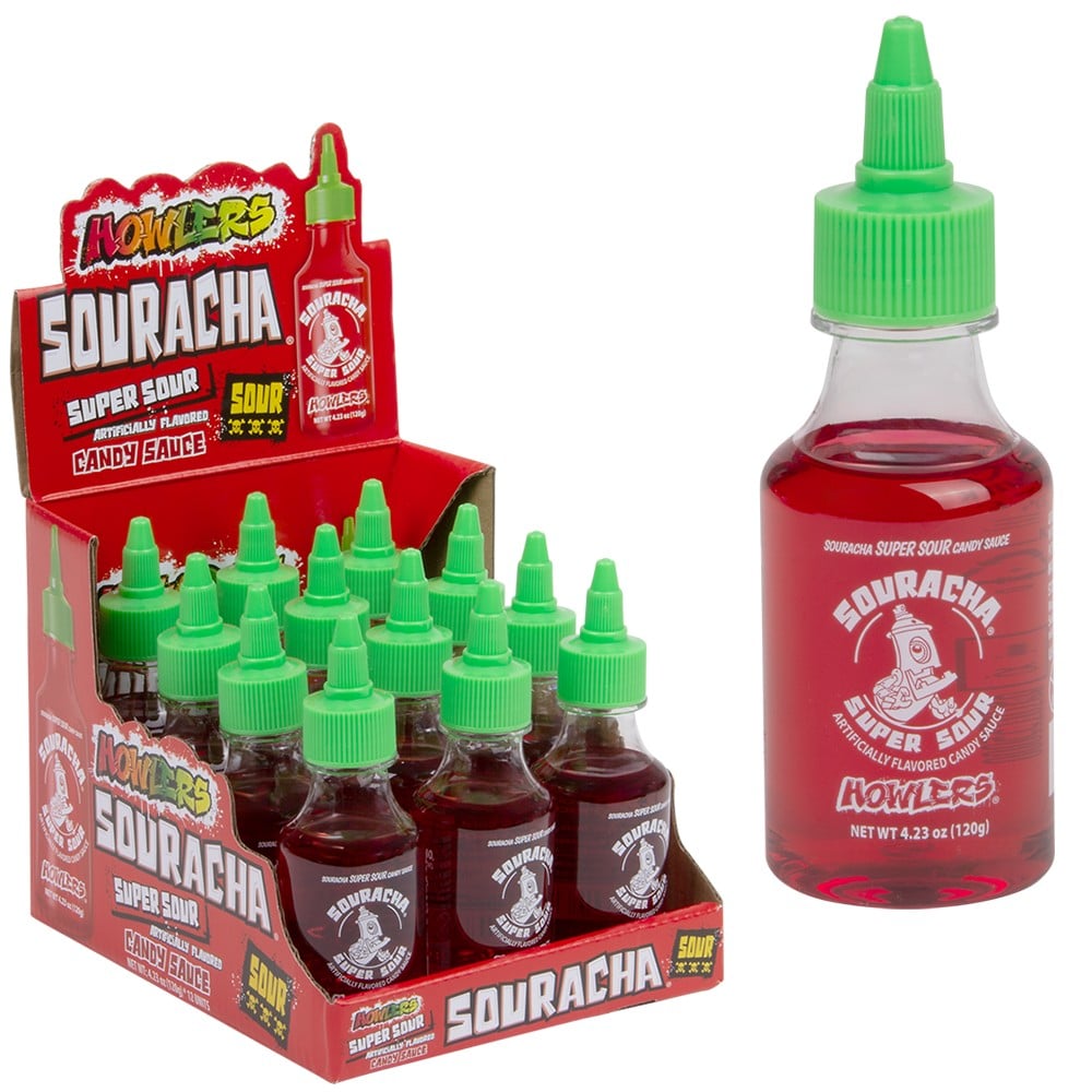 Sour Candy Sauce Howlers Souracha Super Sour Candy Sauce (12 Bottle Display)