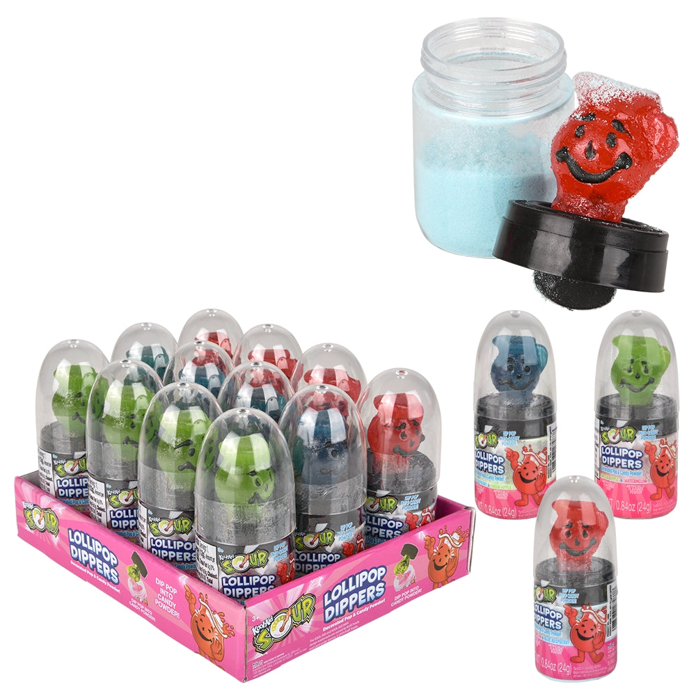 Kool Aid Sour Lollipop Dippers (12 PC Display)